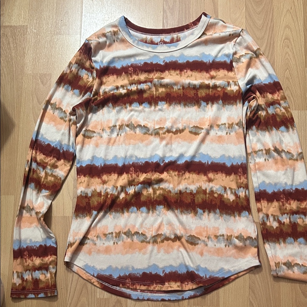 Tie-Dye Long Sleeve Top